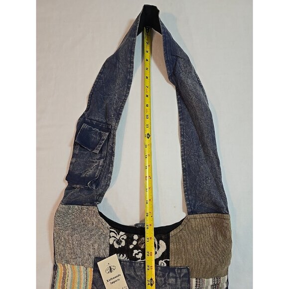 Kathmandu Imports Nepal large shoulder bag hippie boho festival butterfly New - Picture 13 of 14